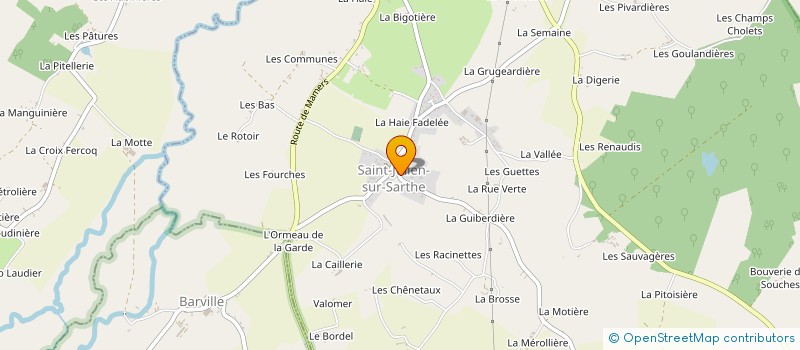 localisation de l'entreprise MADAME MAELWENN GUEGUEN à SAINT AUBIN D'APPENAI