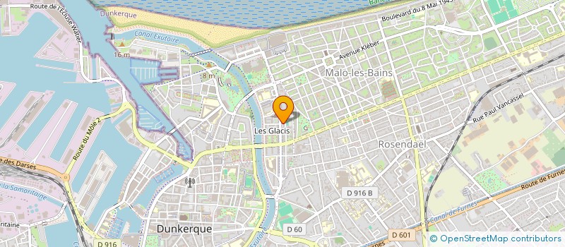 localisation de l'entreprise MADAME MAELY DHERBOMEZ à DUNKERQUE