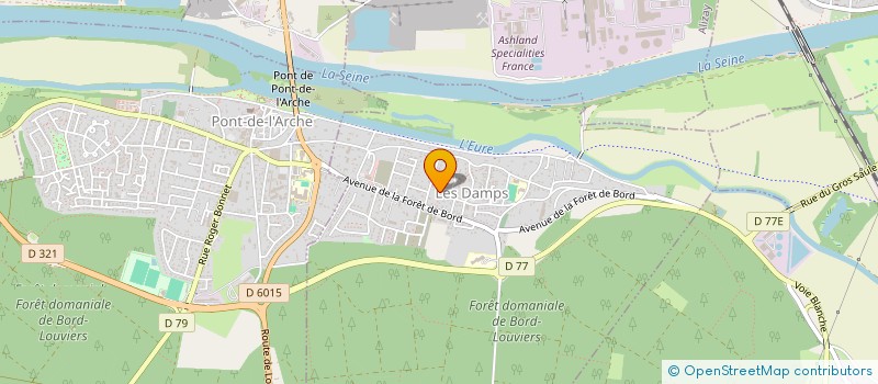 localisation de l'entreprise MADAME MAELY DUMONT  LES DAMPS