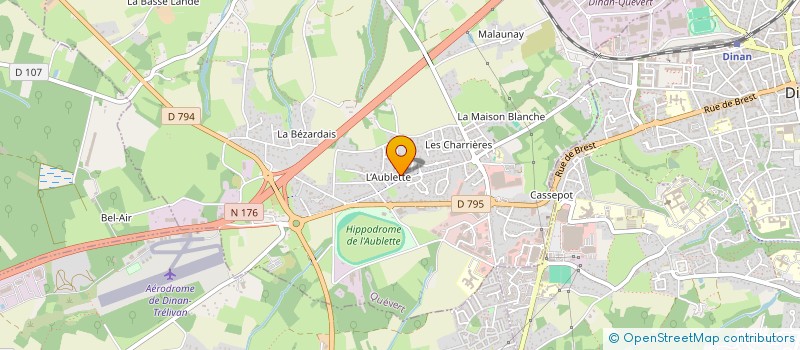 localisation de l'entreprise MADAME MAELYNE JOSSELIN  PLESLIN-TRIGAVOU