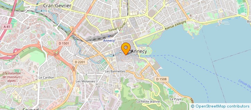 localisation de l'entreprise MADAME MAELYNE SALVADOR à ANNECY