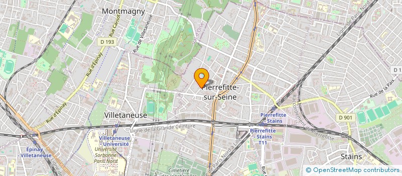 localisation de l'entreprise MADAME MAELYS BENKHELFALLAH à PIERREFITTE-SUR-SEINE