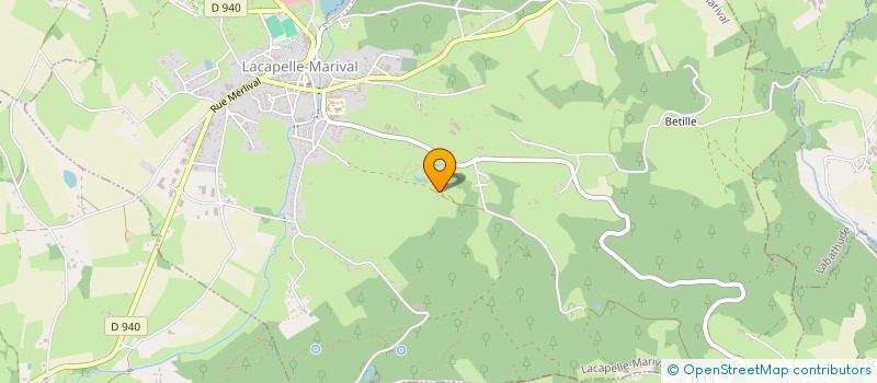 localisation de l'entreprise MADAME MAELYS BERGOUGNOUX  LACAPELLE-MARIVAL