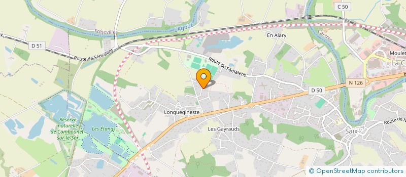 localisation de l'entreprise MADAME MAELYS BODIOU-HADJI  SAIX