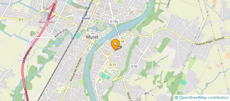 localisation de l'entreprise MADAME MAELYS BOUSSENAC  MURET