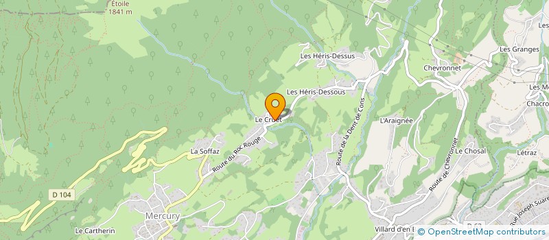 localisation de l'entreprise MADAME MAELYS CHOMEL  MERCURY