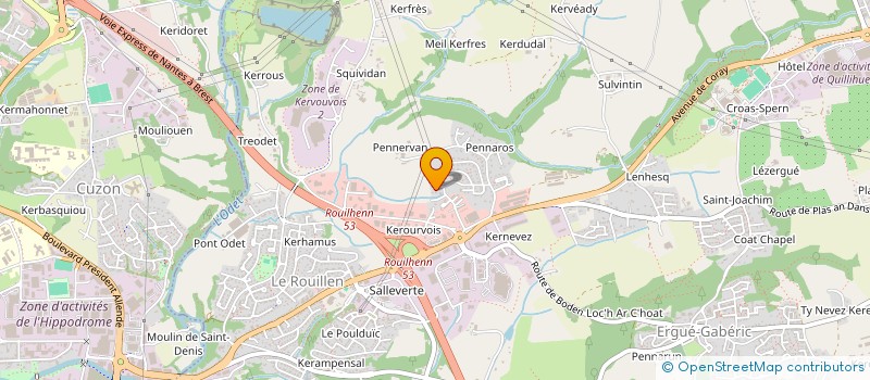 localisation de l'entreprise MADAME MAELYS COLELAT  ERGUE-GABERIC