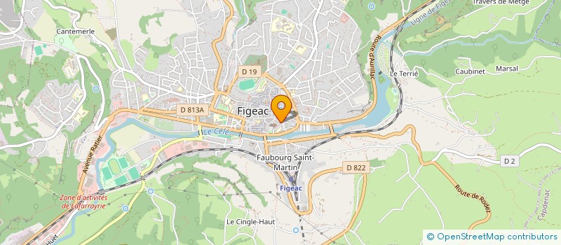 localisation de l'entreprise MADAME MAELYS CUG  FIGEAC