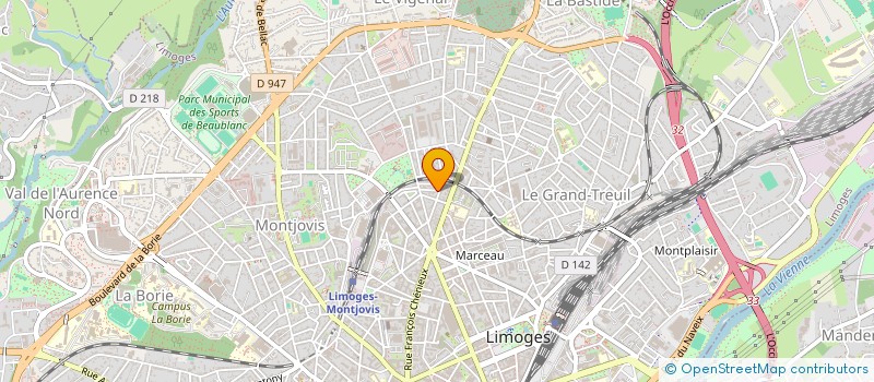 localisation de l'entreprise MADAME MAELYS DE JESUS à LIMOGES