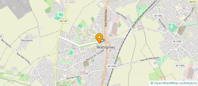 localisation de l'entreprise MADAME MAELYS DEBACKER  WATTIGNIES