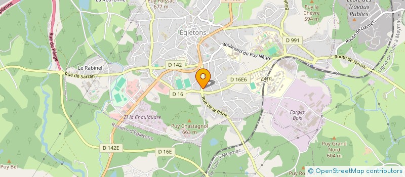 localisation de l'entreprise MADAME MAELYS DEFRENNE  EGLETONS