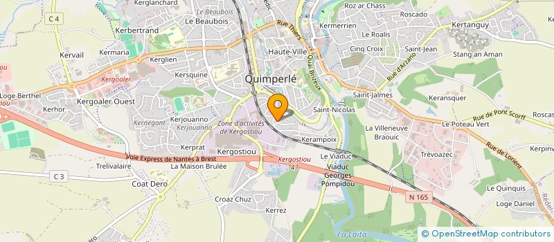 localisation de l'entreprise MADAME MAELYS DROAL à QUIMPERLE