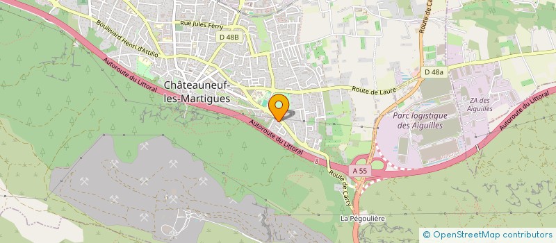 localisation de l'entreprise MADAME MAELYS DURAND  CHATEAUNEUF-LES-MARTIGUES