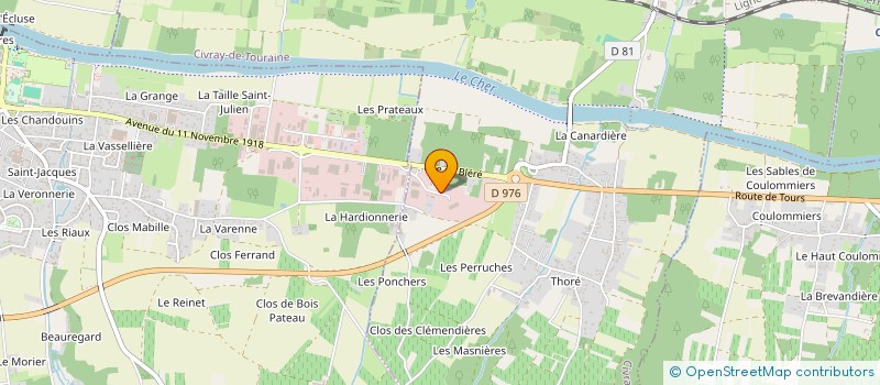 localisation de l'entreprise MADAME MAELYS EVEILLARD  CIVRAY DE TOURAINE