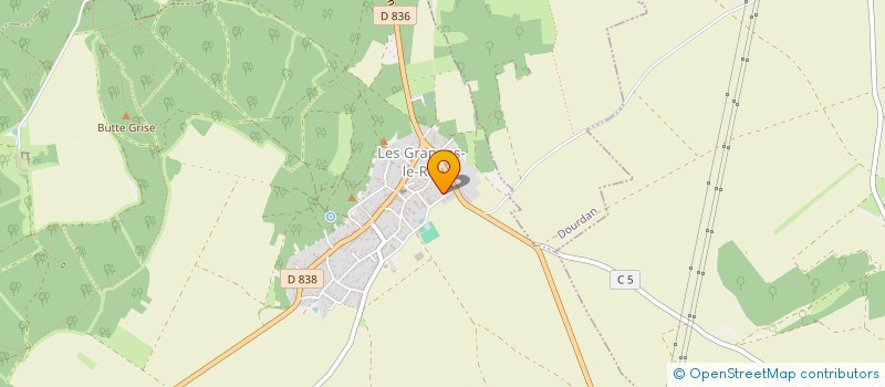localisation de l'entreprise MADAME MAELYS GOFFART à LES GRANGES-LE-ROI