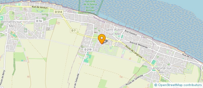 localisation de l'entreprise MADAME MAELYS LACAUVE  SAINT-AUBIN-SUR-MER