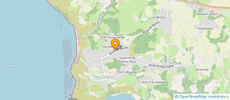 localisation de l'entreprise MADAME MAELYS LE COZ  LANNION