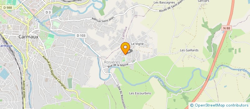 localisation de l'entreprise MADAME MAELYS LEICARRAGUE  ROSIERES