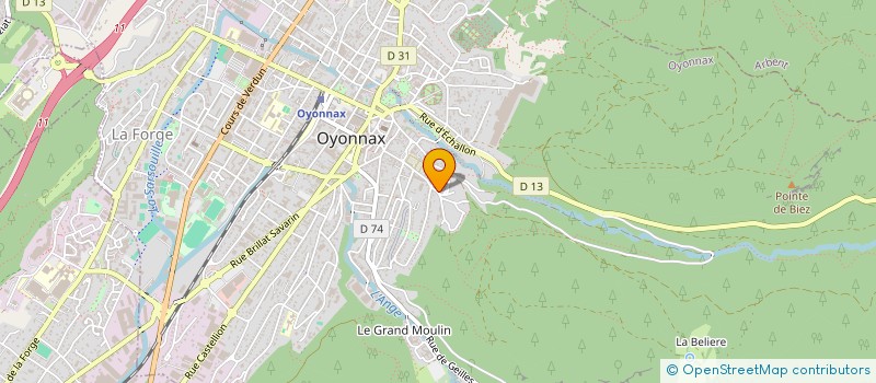 localisation de l'entreprise MADAME MAELYS MALFONDET à OYONNAX