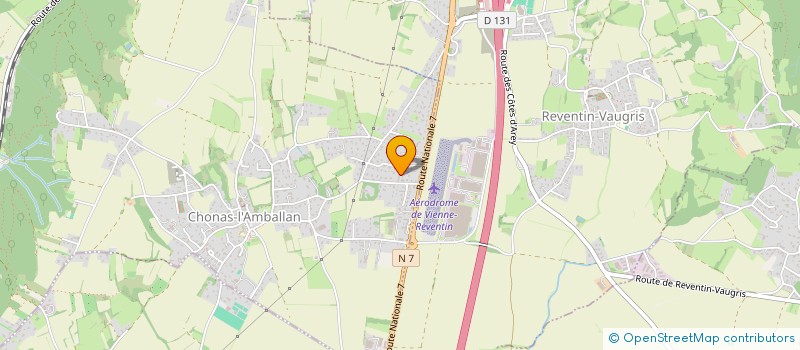 localisation de l'entreprise MADAME MAELYS MANDET  CHONAS-L'AMBALLAN