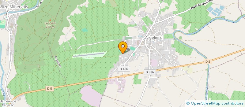 localisation de l'entreprise MADAME MAELYS PAGNAN-MASSON  ARGELIERS