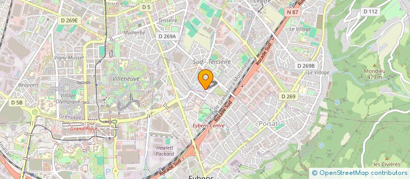 localisation de l'entreprise MADAME MAELYS PELIZZARI  SAINT-MARTIN-D'HERES