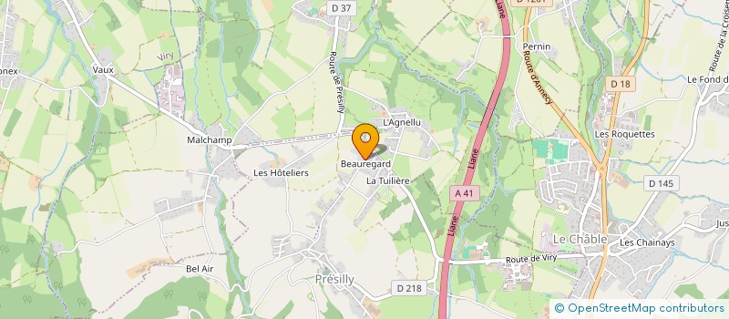 localisation de l'entreprise MADAME MAELYS REIS  PRESILLY