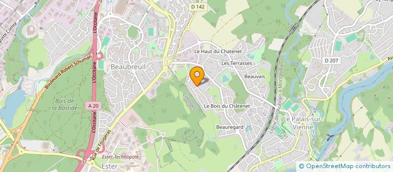 localisation de l'entreprise MADAME MAELYS SIEROTNIK à LE PALAIS-SUR-VIENNE
