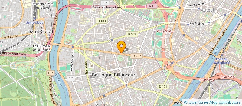 localisation de l'entreprise MADAME MAELYS TEILLARD à BOULOGNE-BILLANCOURT