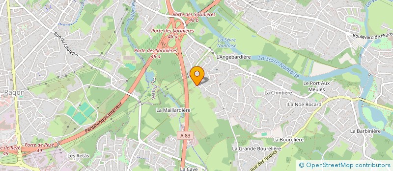 localisation de l'entreprise MADAME MAETTE CAUDAL  VERTOU