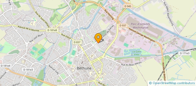 localisation de l'entreprise MADAME MAEVA ABDELLI à BETHUNE