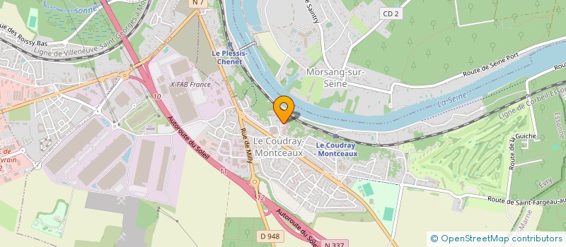 localisation de l'entreprise MADAME MAEVA-ALEXA FERREIRA DE JESUS  LE COUDRAY-MONTCEAUX