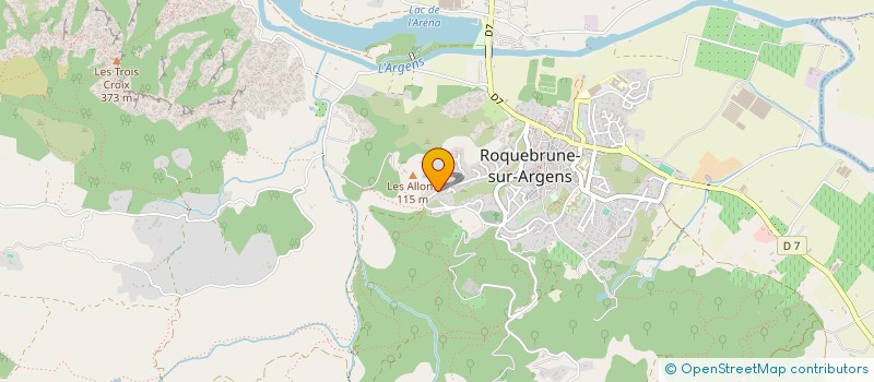 localisation de l'entreprise MADAME MAEVA ALLEAUME  ROQUEBRUNE-SUR-ARGENS