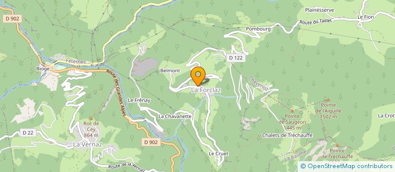 localisation de l'entreprise MADAME MAEVA AMBROSINO  LA FORCLAZ