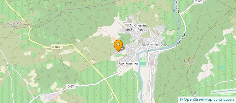 localisation de l'entreprise MADAME MAEVA ANDRIEU  BIZE-MINERVOIS