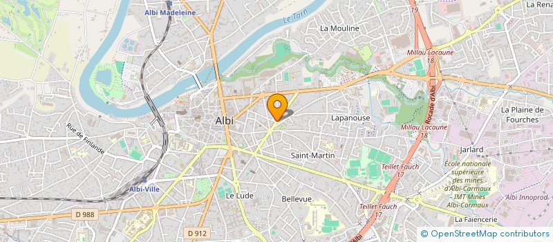 localisation de l'entreprise MADAME MAEVA ANITA CROTTI à ALBI