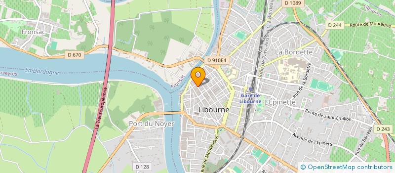 localisation de l'entreprise MADAME MAEVA AUPY à LIBOURNE