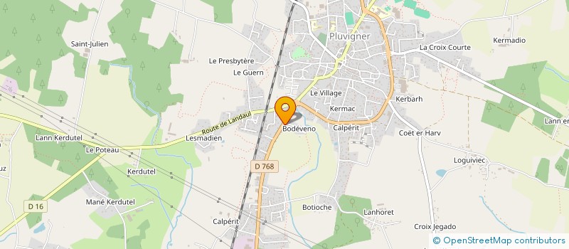 localisation de l'entreprise MADAME MAEVA AUTRET  PLUVIGNER