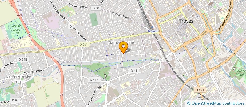 localisation de l'entreprise MADAME MAEVA BALLESTE ARAGON  SAINTE-SAVINE