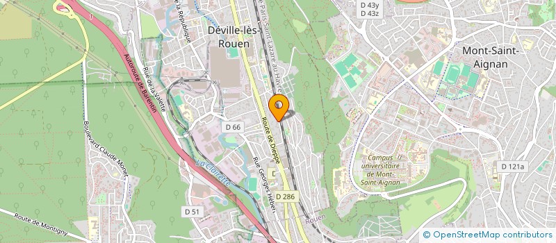 localisation de l'entreprise MADAME MAEVA BARDET  DEVILLE-LES-ROUEN