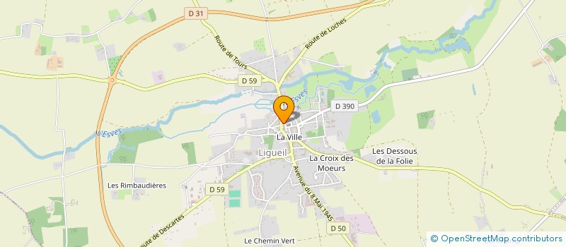 localisation de l'entreprise MADAME MAEVA BARRAULT  LIGUEIL