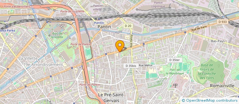 localisation de l'entreprise MADAME MAEVA BARTOLI  PANTIN