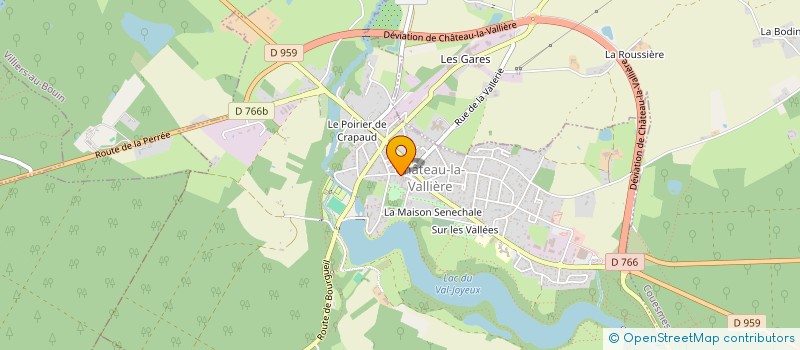 localisation de l'entreprise MADAME MAEVA BECHET  CHATEAU-LA-VALLIERE