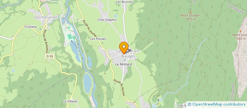 localisation de l'entreprise MADAME MAEVA BENEDETTI  LA MOTTE-EN-BAUGES