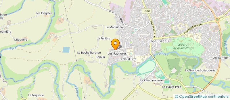 localisation de l'entreprise MADAME MAEVA BENOIT à BEAUPREAU-EN-MAUGES