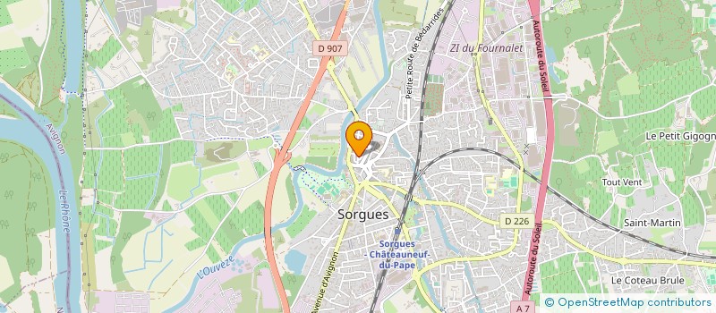 localisation de l'entreprise MADAME MAEVA BERENICE  SORGUES