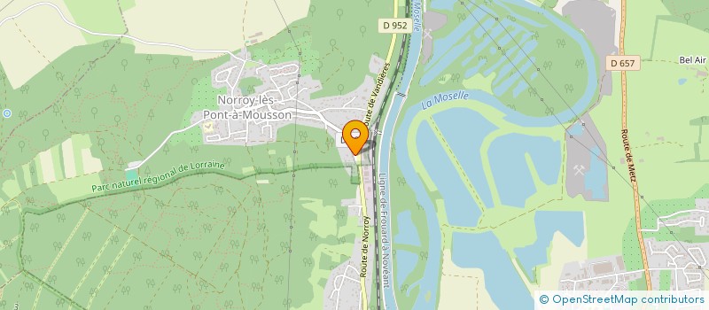 localisation de l'entreprise MADAME MAEVA BERNARD  NORROY-LES-PONT-A-MOUSSON