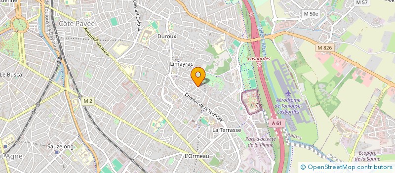 localisation de l'entreprise MADAME MAEVA BESSIERES  TOULOUSE