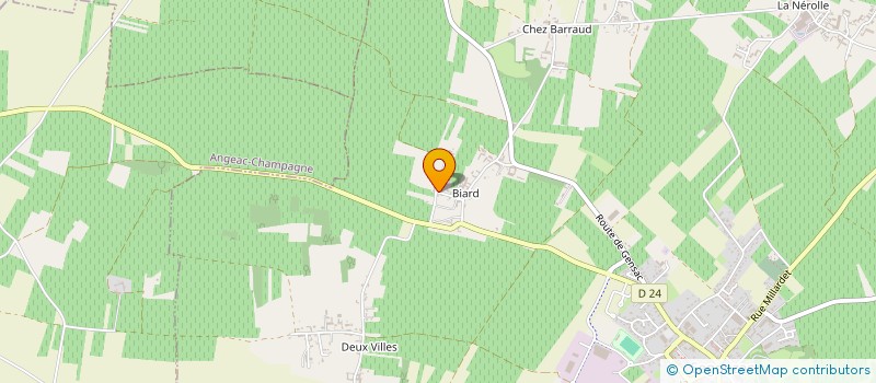 localisation de l'entreprise MADAME MAEVA BOIS  SEGONZAC