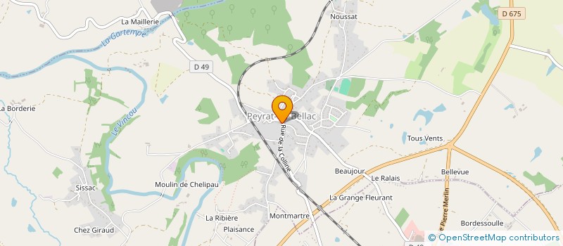localisation de l'entreprise MADAME MAEVA BONNEAU à PEYRAT-DE-BELLAC